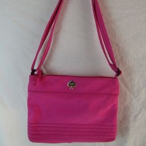 Kate Spade Hot Pink Nylon Crossbody EUC